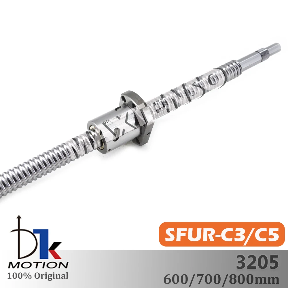 

DTK Тайвань SFUR3205 Заземленный C3 C5 Шариковый винт 600 700 800 мм R32 Резьбовой вал Высокоточный жесткий фланец Шлифовальные шпиндели с ЧПУ TBI