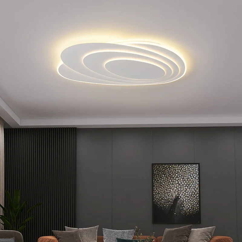 

Northern Europe Modern Acrylic Ceiling Light White Dimming Room Decor Lamp Restaurant Lamps for Living Room Led Lights for Room