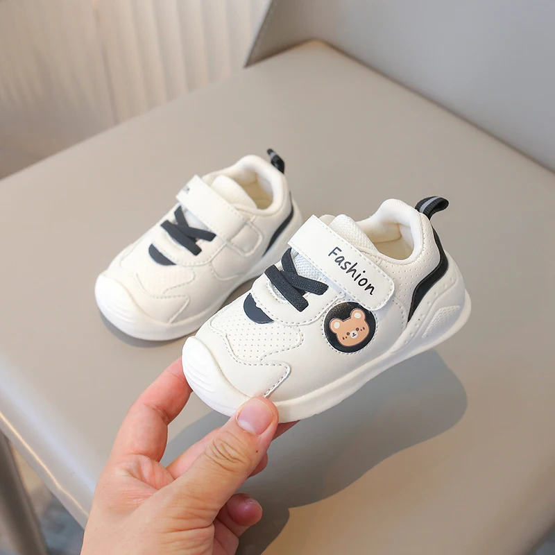 لطيف طفل أحذية مشي أصابع توج لينة وحيد الاطفال أحذية رياضية هوك وحلقة 2025 الخريف جديد الأطفال أحذية رياضية مريحة #5