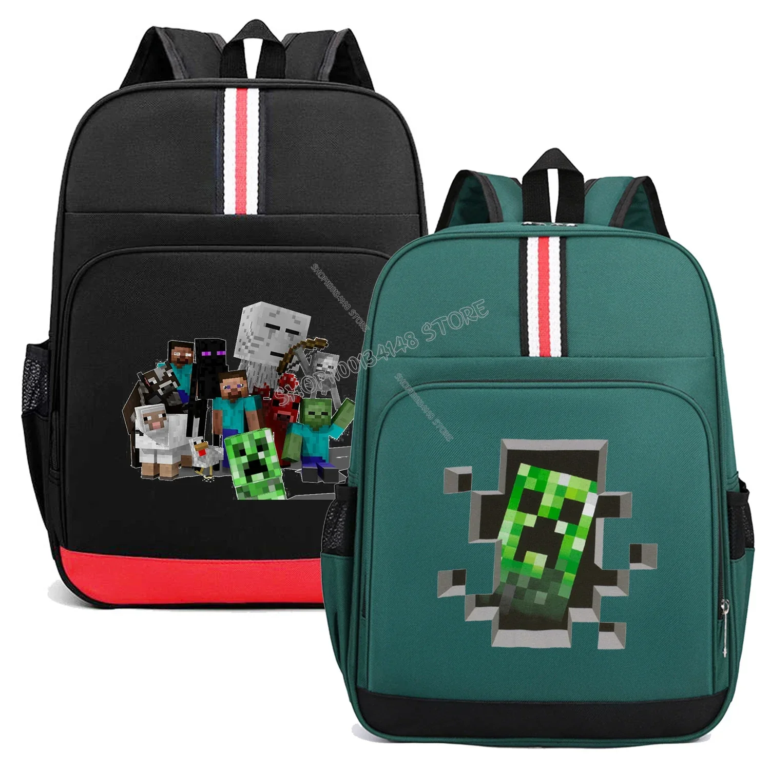 Miner Crafting Pixel Backpack New Game Printed Schoolbag Cartoon Anime Kid Knapsack Large Capacity Rucksack Teens School Bookbag