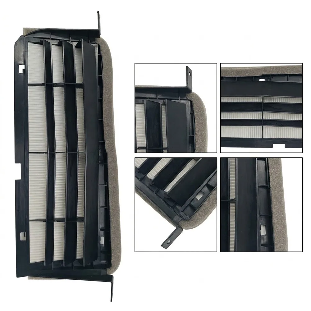 Heat Resistant Air Filter Motor Black Auto Replacement Filter ABS Plastic Build Front Installation Type Quick Install Feature