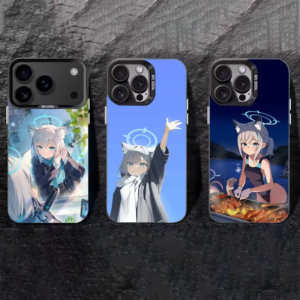 

Blue Archive Phone Case For iPhone 17,16,15,14,13,12,11 Plus,Pro Max,XS,Colored silver phone case
