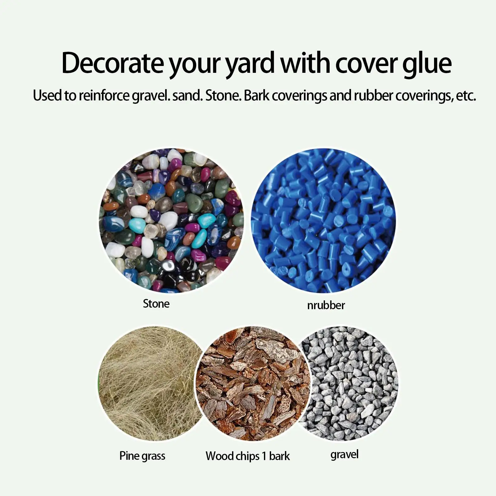 

8.5oz Landscape Rock Glue Landscaping Stone Glue Anti-Yellowing Sticky Ground Coverage Gravel Binder For Yards Garden Patios