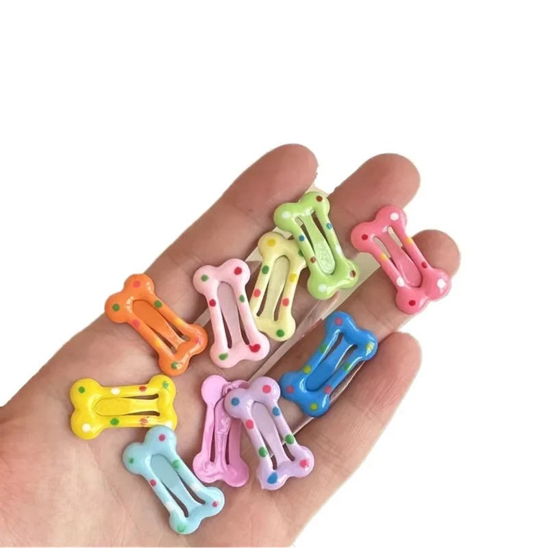 6pcs Mini Pet Small Dog Hairpins Candy Colors Small Puppy Cat Cute Hair Bows Clips Pet Hair Accessories Dogs Hair Grooming