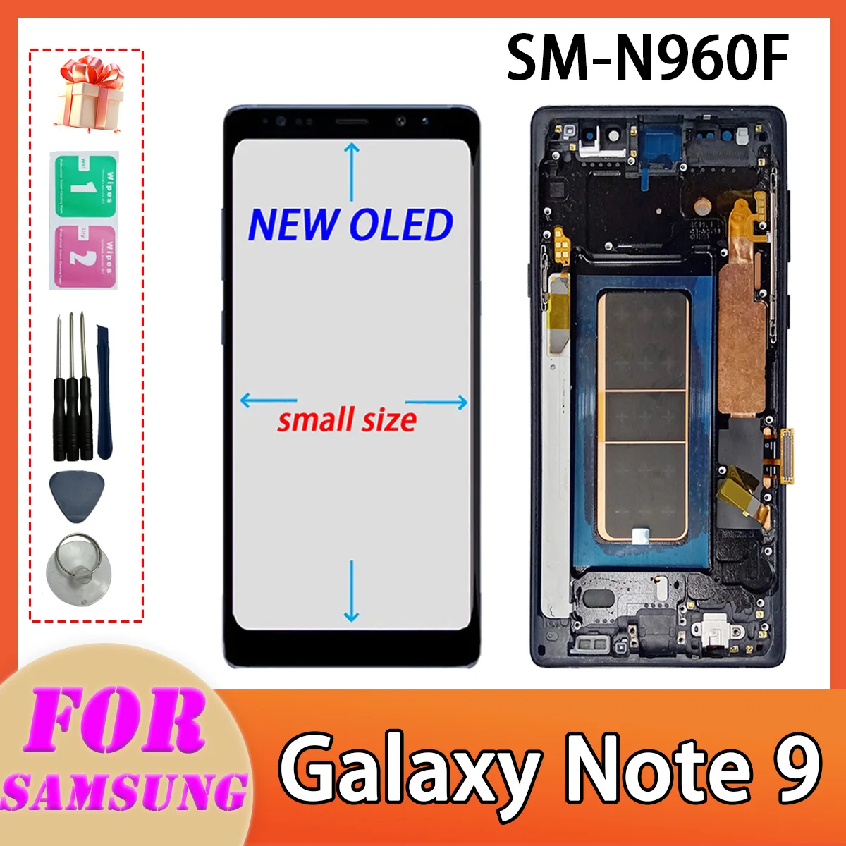 OLED Screen For Samsung Galaxy Note 9 LCD N960 N960F Display Touch Screen Digitizer SM-N960F/DS SM-N960U N960N Replacement Parts