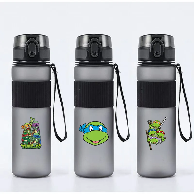 

Teenage Mutant Ninja Turtles Sports Water Bottle 550ml Frosted Cup Portable Gym Travel Transparent Leakproof Drinking Bottles