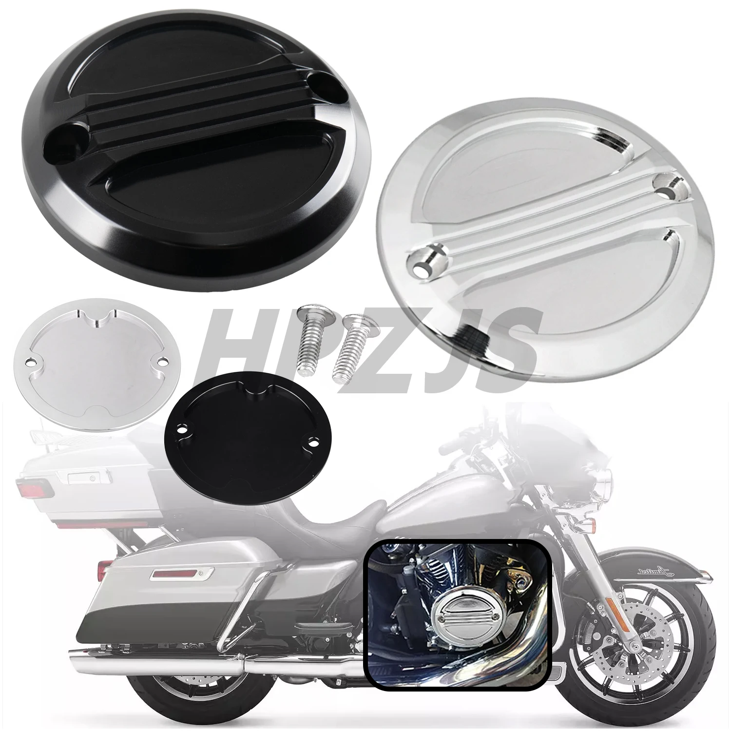 Motorcycle Air Flow Ignition Timer System Cover For Harley Electra Glide Road King Dyna Wide Softail Sportster FXST FXR FLTC XL