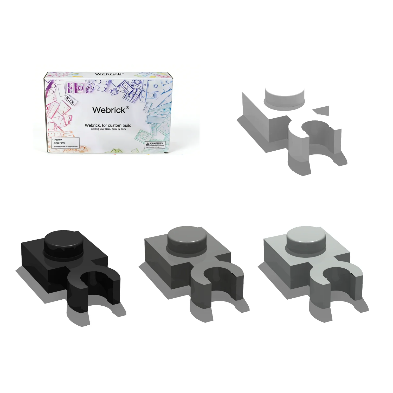 

Набор строительных блоков 200 шт. 60897 4085 1x1 с односторонним горизонтальным зажимом, в коробке, 100% совместимые детали для конструкторов