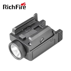 New Richfire SFD-088 Mini Flashlight 800 LM TYPE-C Tactical Gun Torch with GL 20mm Picatinny Rail Mount for Night hunting