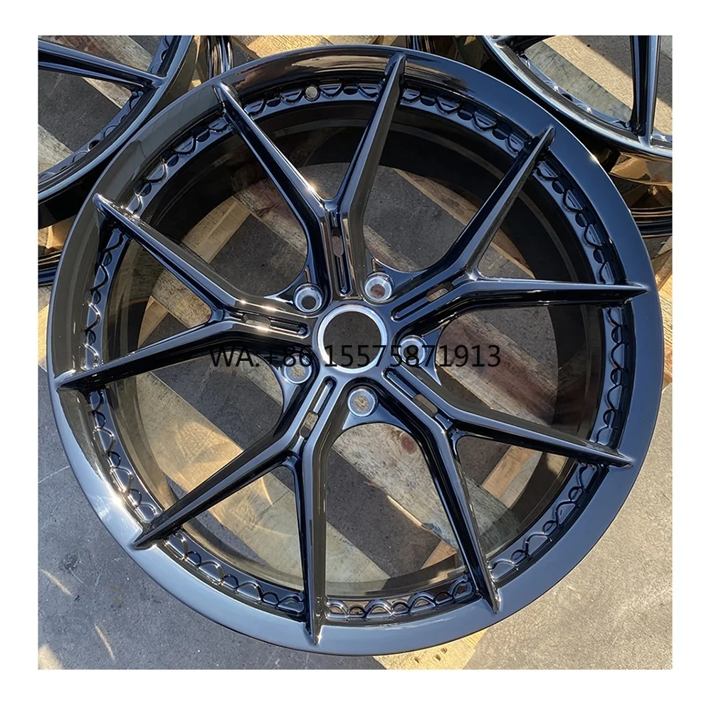 

Wheel Custom Racing Car Wheels Gloss Black Color Monoblock Wheels 20 21 22 24 Inch 5x112 5x120 Alloy Forged Rims For M3 M4