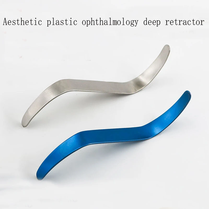 Oftálmica Microinstruments Eye Retractor Profundo, aço inoxidável Double-Head Retractor, S-Shaped Arco Beleza