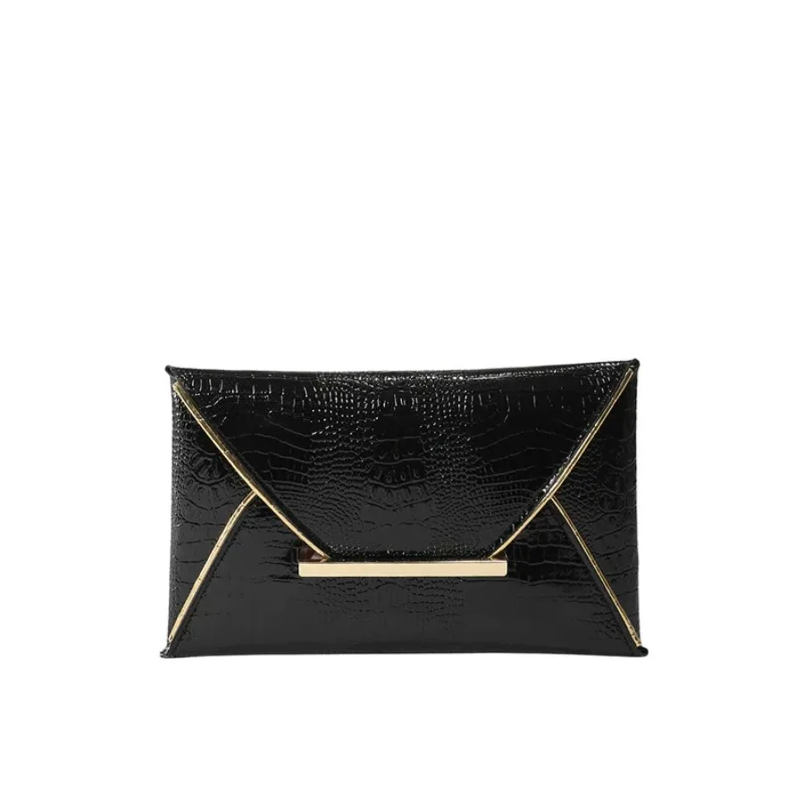 

New Korean version of the trend of fashion exquisite chic niche envelope bag crocodile leather women's bag clutch dinner bags
