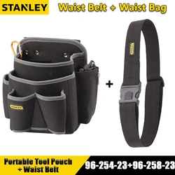 STANLEY 96-254-23 5 Pockets + 2 Jack Tool Pouch Dual Jack Tool Waistpack Storage Bag Belt Working Waist Bag Electrician Bags