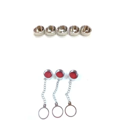 10Pcs Dust Cap SO239 UHF Female N Type Female Dust Cap with Chain Coaxial Terminator Dust Cap Protection Cover Damage Protector