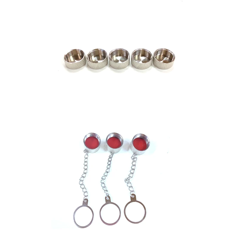 10Pcs Dust Cap SO239 UHF Female N Type Female Dust Cap with Chain Coaxial Terminator Dust Cap Protection Cover Damage Protector