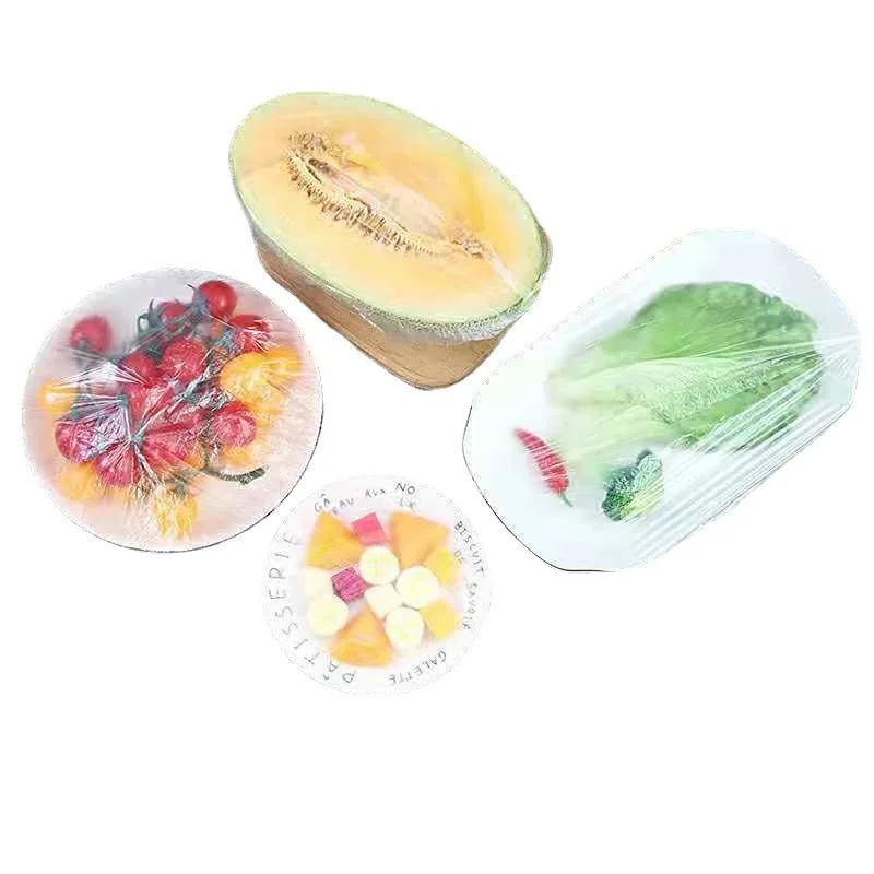 Disposable Food Storage Cover Bags Plastic Wrap Elastic Food Lids Kitchen Fresh-keeping Bag for Bowls Cups Plates Refrigerator