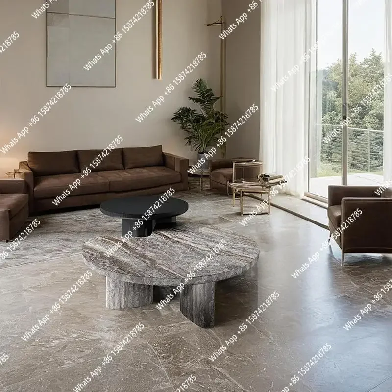 XS Designer Geometric Marble Coffee Table Set, Modern Luxury Living Room Centerpiece, Heat & Scratch Resistant, Customizable