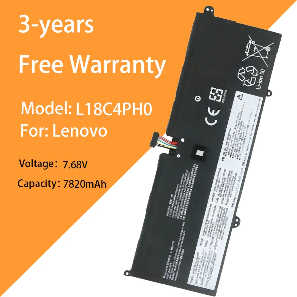 

7820mAh notebook battery L18C4PH0 for LE Lenovo YOGA C940-14IIL 81Q9 L18M4PH0 L18C4PH0