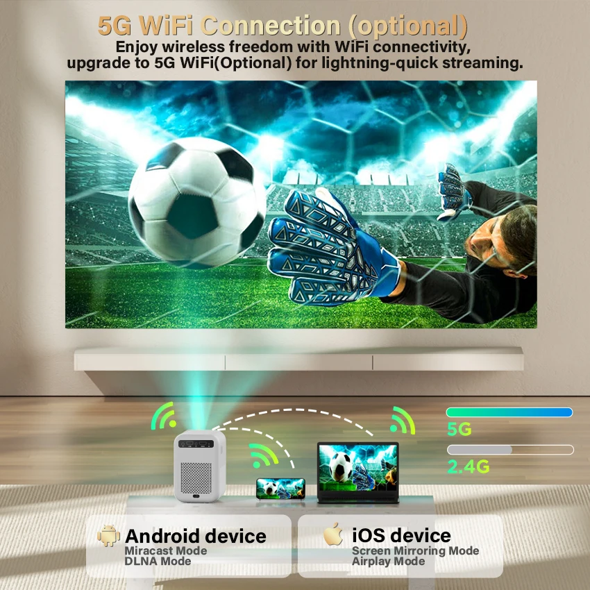 C21 Mini Day Time  Projector English Language Compact Mini Projector Small Video Projector for Home and Business