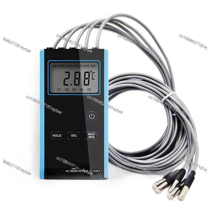 High precision electronic multi-point thermometer OYTM-5S portable for laboratory use