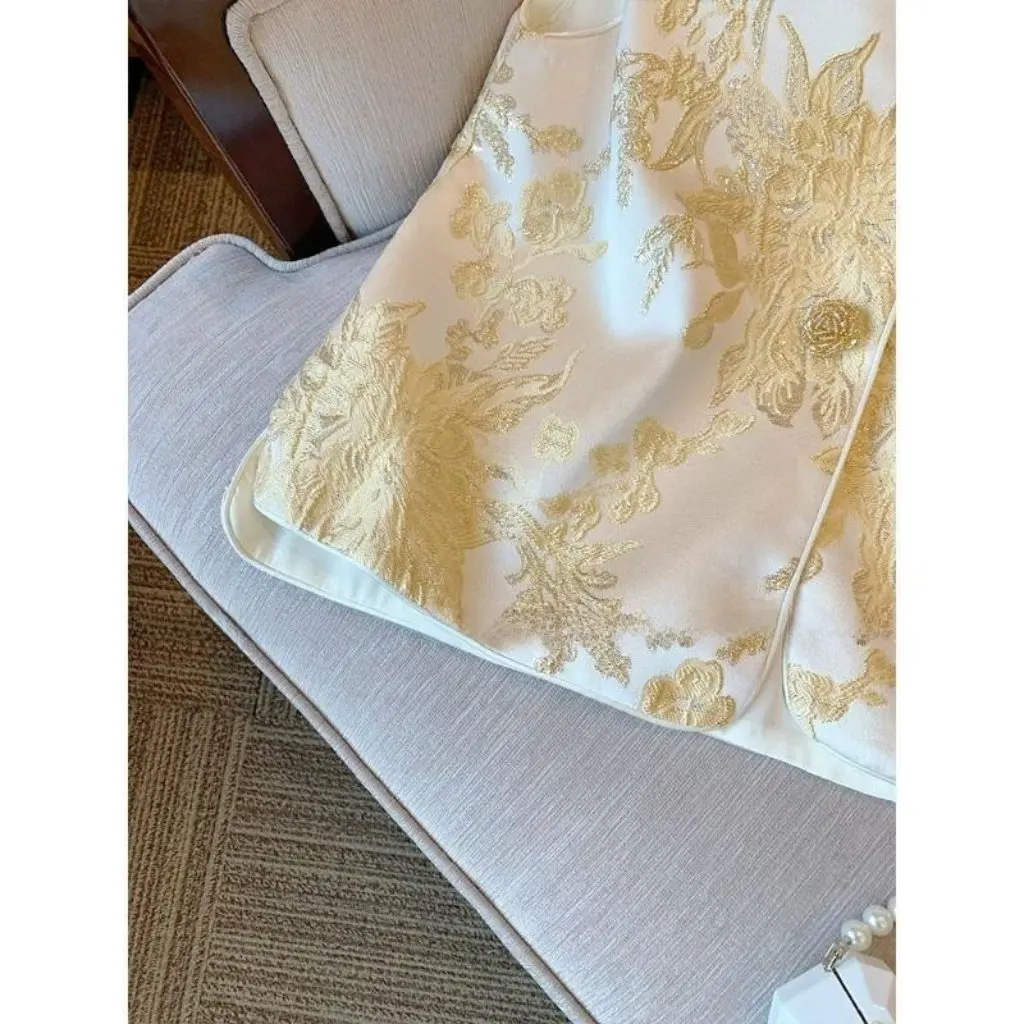 

Женский короткий жаккардовый жилет с вышивкой, новая национальная одежда в китайском стиле, элегантная модная горячая одежда