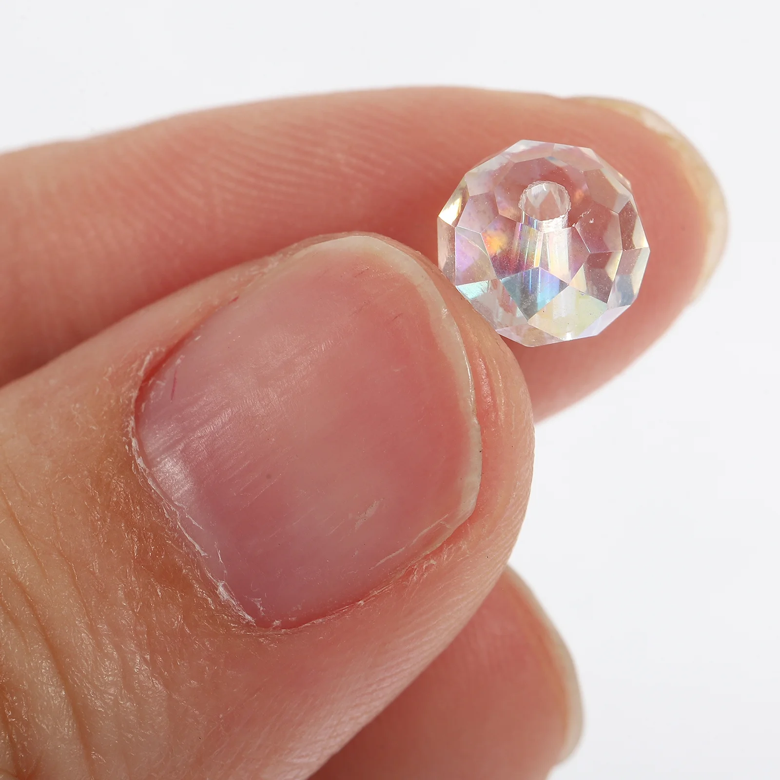 

60 шт. красочные граненые стеклянные бусины для самостоятельного изготовления ювелирных изделий, ожерелье, браслет, ремесла, свободные бусины, разделительная бусина, бусина