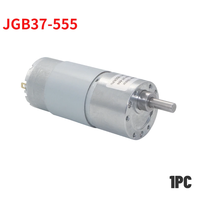 1pc JGB37-555 D6*16 Micro DC Permanent Magnet Reducer Motor 12/24V High Torque Eccentric Shaft 6/10/19/38/89/167/267/500/800RPM