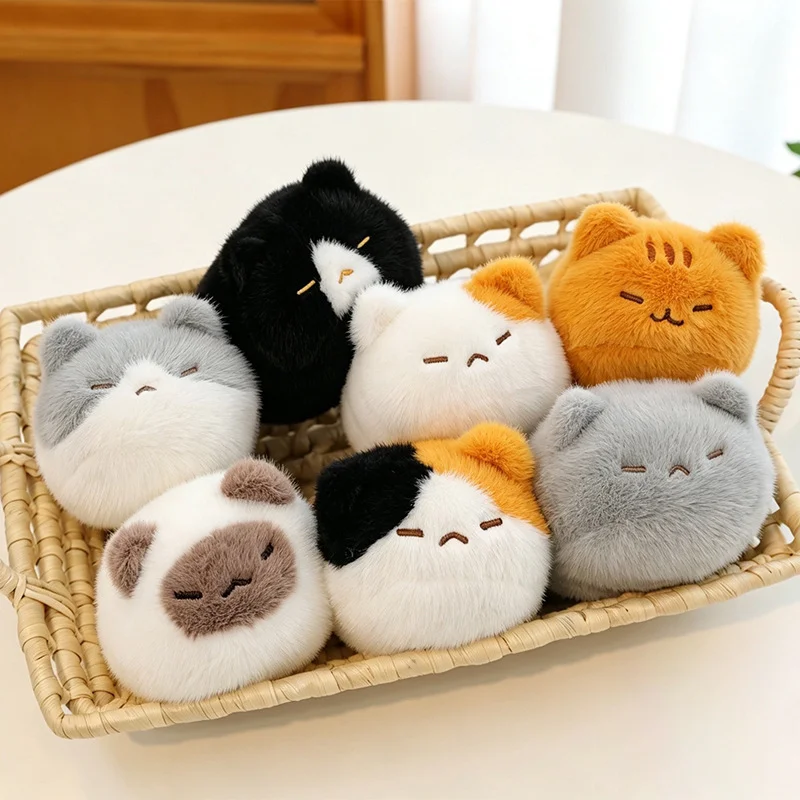 13cm Schwarze Liegende Siamesische Katze Plüschtier Cartoon Lebensechte Kätzchen-Puppen Tier Künstliche Berührungspuppe Kinder Mädchen Geburtstagsgeschenk