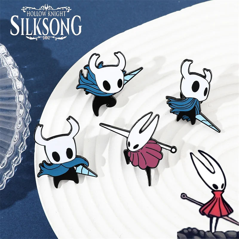 Game Hollow Knight: Silksong Hornet Cosplay Badge Alloy Brooch Clothes Lapel Pins Backpack Jewelry Accessories Cute Prop