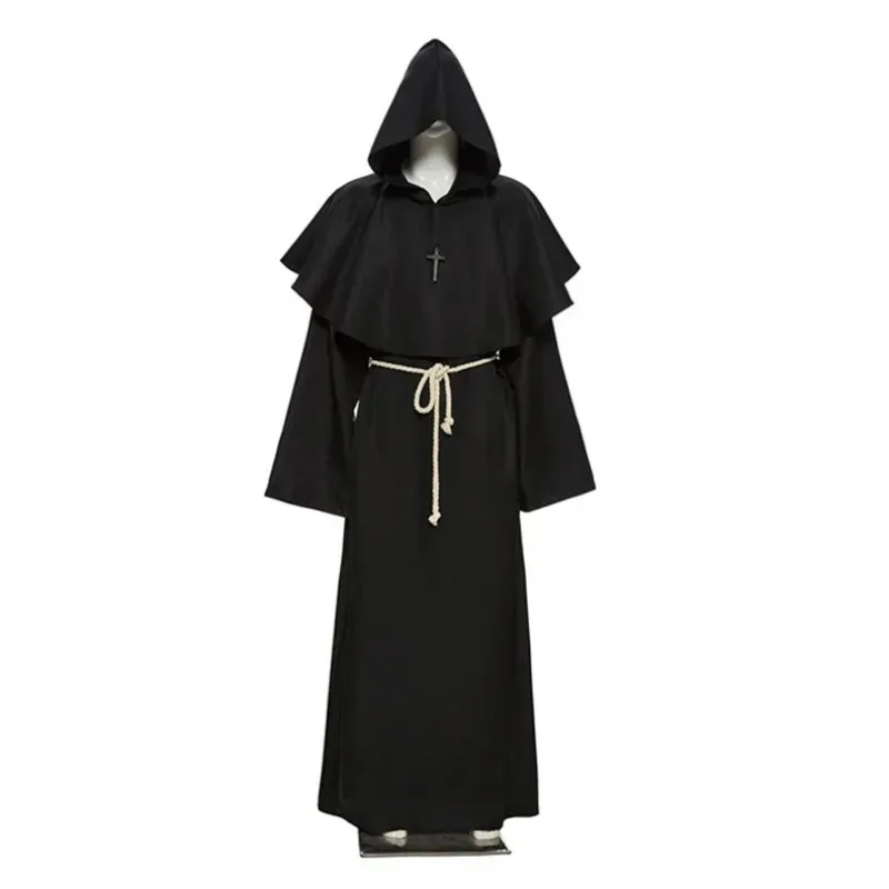 

ss13Holiday Monk, древний костюм, средневековый халат, одежда волшебника священника, костюм для косплея на Хэллоуин