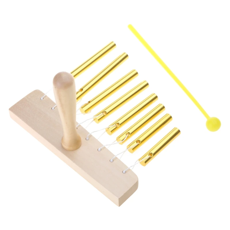 Y1UB Bar Chimes Toy Sets, 8 Tone Handheld with Mallet Hammer Children Musical Learning Percussion Instrument Toy