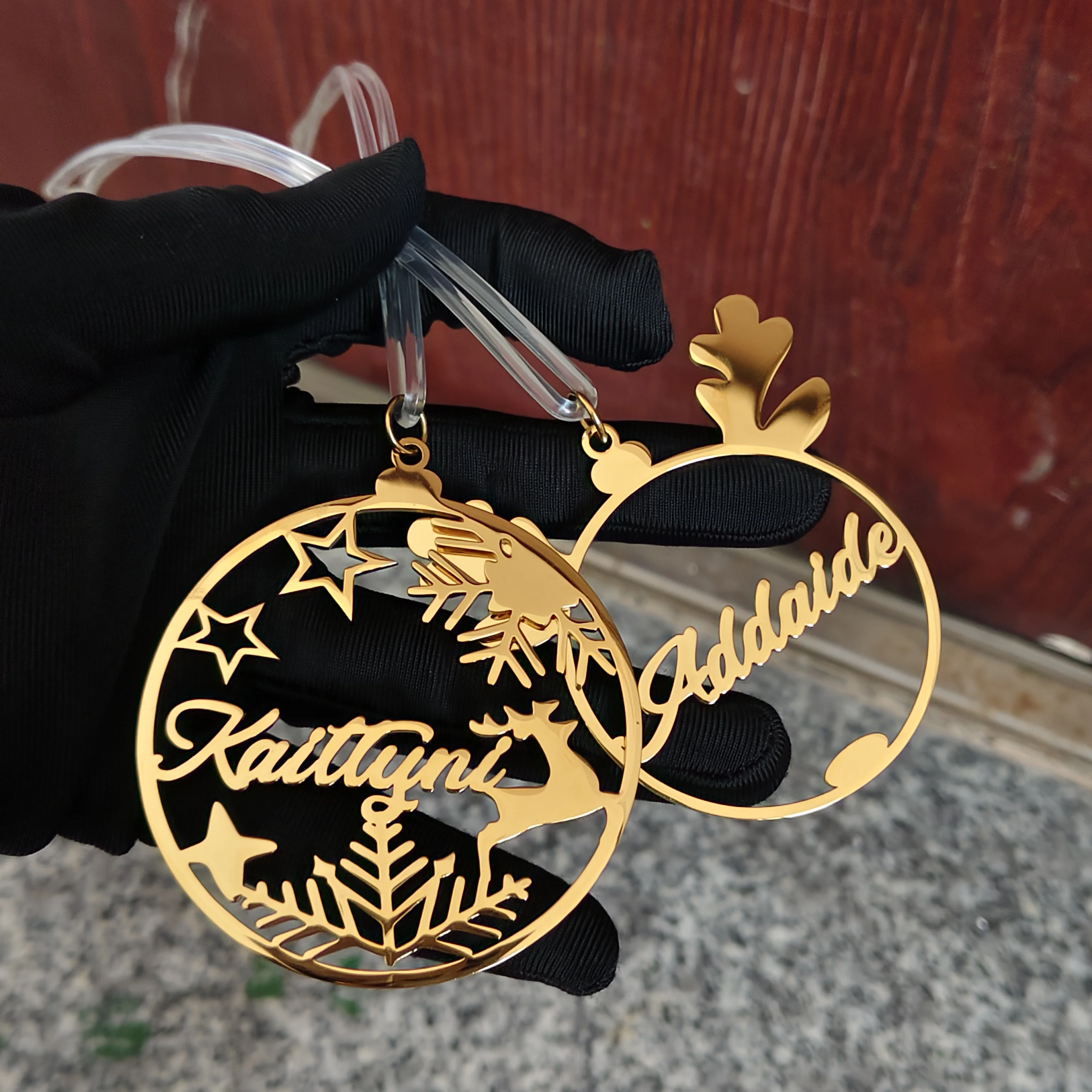 

DHQH New Wholesale Customized Name Pendant Personalized Letter/Logo 60mm Pendant Christmas Gift for Her/Him Factory Direct Sales