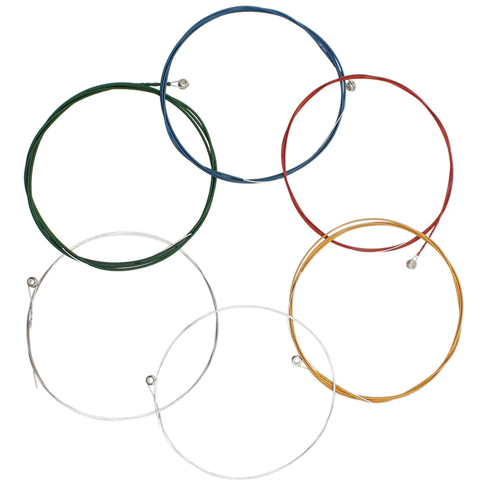 

6 Pcs Guitar String Acoustic Replacement Colored Classical Accessory Accessories