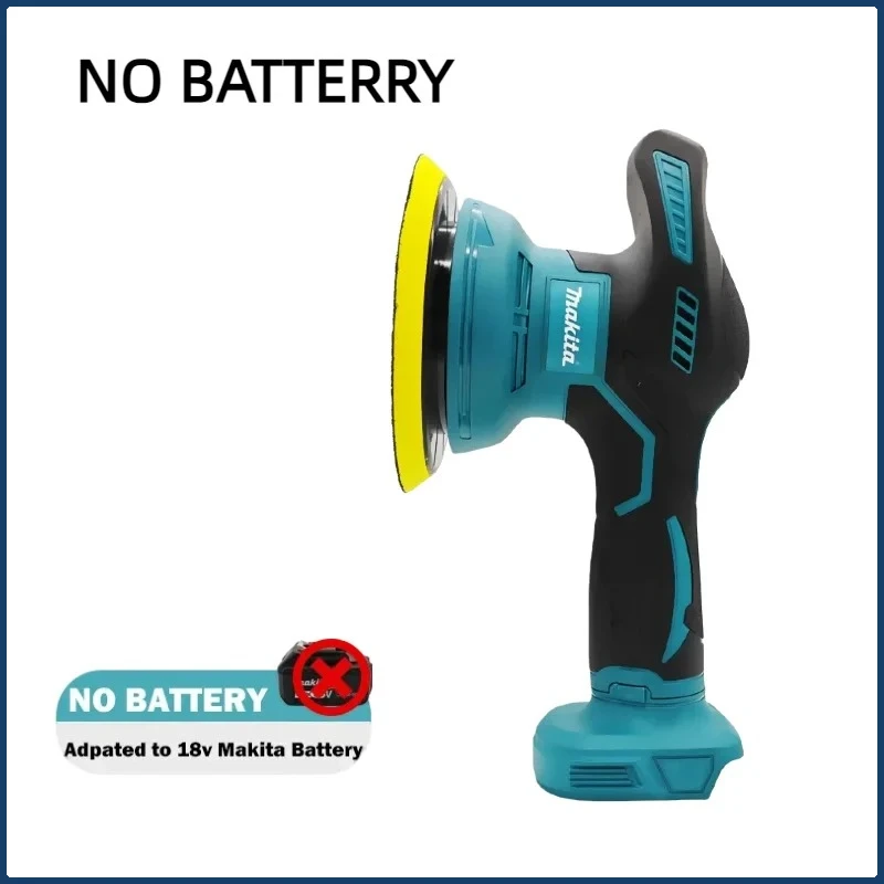 Makita 8-versnellingen autopolijstmachine Machine Draadloos elektrisch waxen Repareren Draadloze polijstmachine voor Makita-batterij