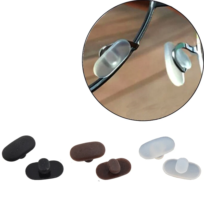 10Pairs(20pcs) Anti Slip Silicone Nose Pads For Eyeglasses Sunglass Glass Spectacles Eyewear insert eyewear nose pad