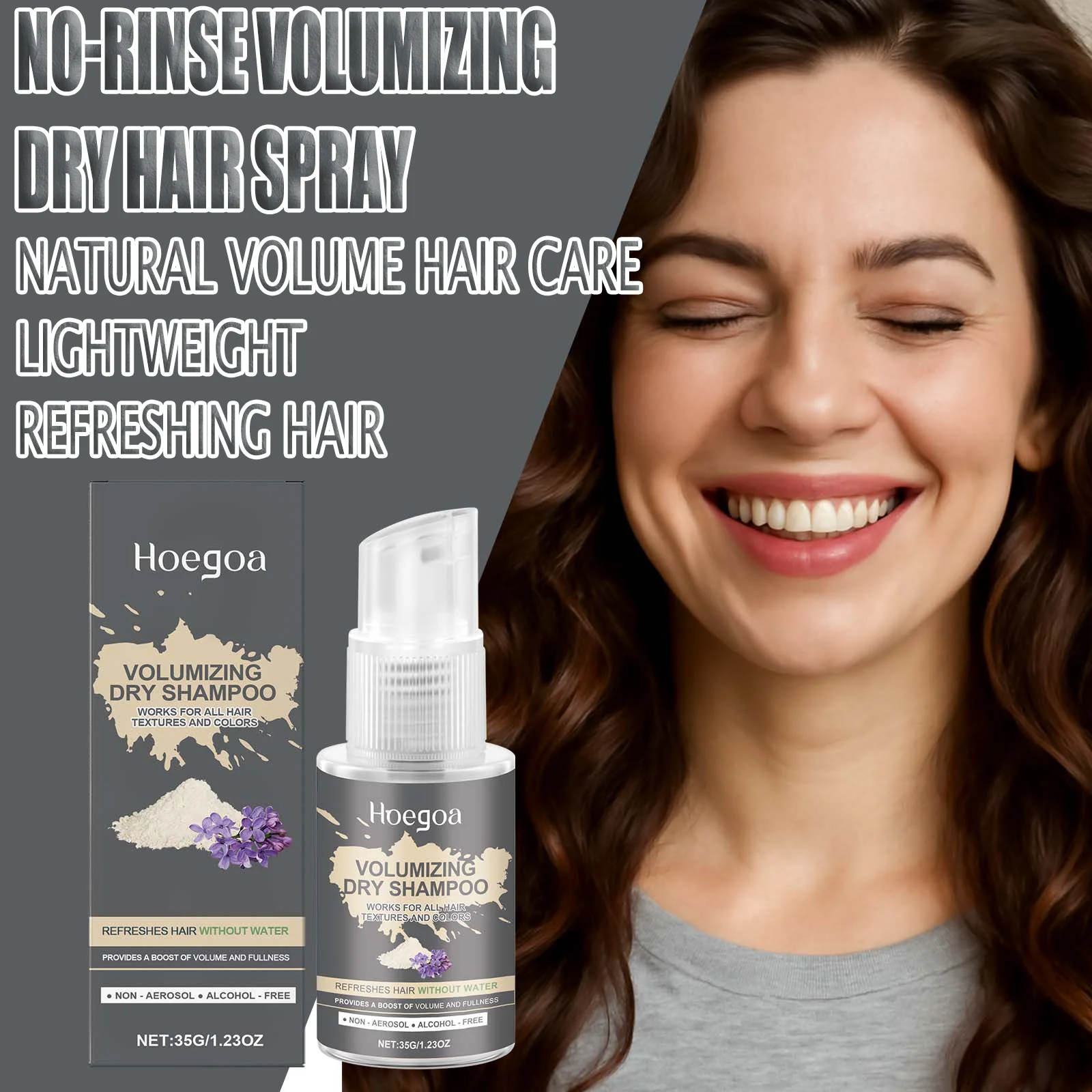 Volumizing Dry Shampoo Spray For Oily Hair Instant Oil Absorbing Odor Control Lightweight Shine Volume Boost Fresh All Day