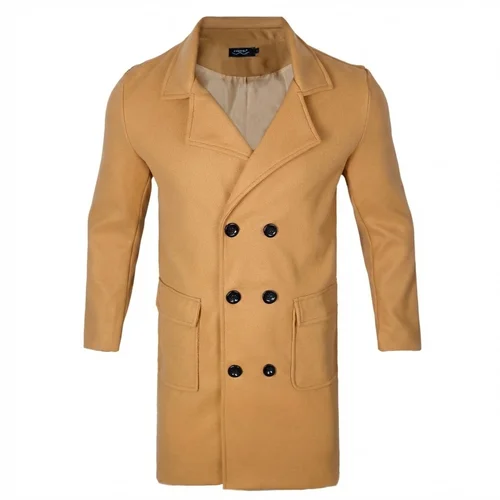 Imagen 2 del producto Nuevo abrigo de lana con doble botonadura, forro grueso y cálido para Otoño/Invierno, gabardina informal de negocios a prueba de viento, artículo de moda