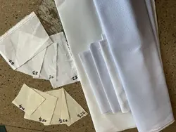 Embroidery Fabric, Cross Stitch Canvas Cloth, White Color, Black Linen, Mushroom Color, 25ST, 25CT, 32ST, 32CT, 22CT, 28CT