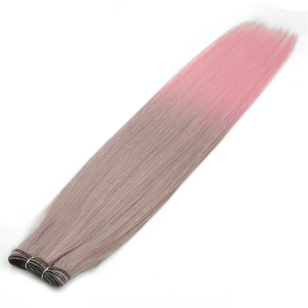 Alibaby Gerade Haar Bundles Extensions Glatte Ombre Haar Weben 26 Zoll Lange Synthetische Gerade Haar Bundles Volle bis Ende 150g – Detail 12