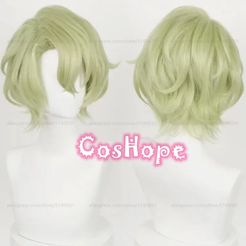 ES Hiyori Tomoe Cosplay Wig Green Wig Cosplay Anime Cosplay Wigs Heat Resistant Synthetic Wigs