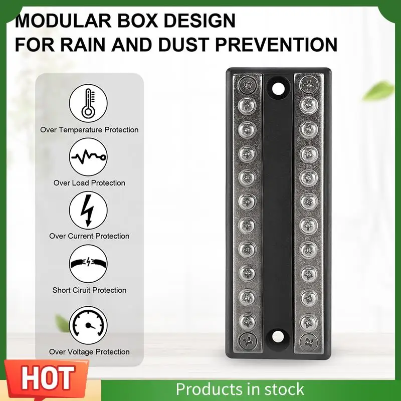 

AU63-Essential 100A Power Terminal Block For Efficient Circuit Management In RV, Boat, Truck