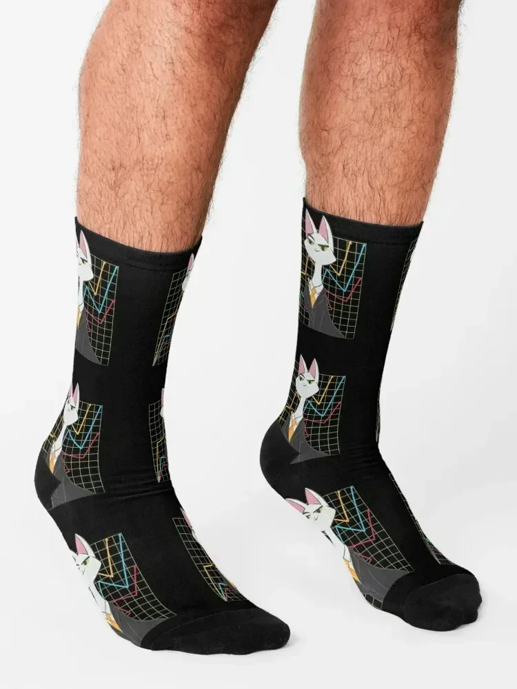 Stocks stock prices stock shares cat Socks heated cute golf Climbing Men Socks Luxury Brand Women's