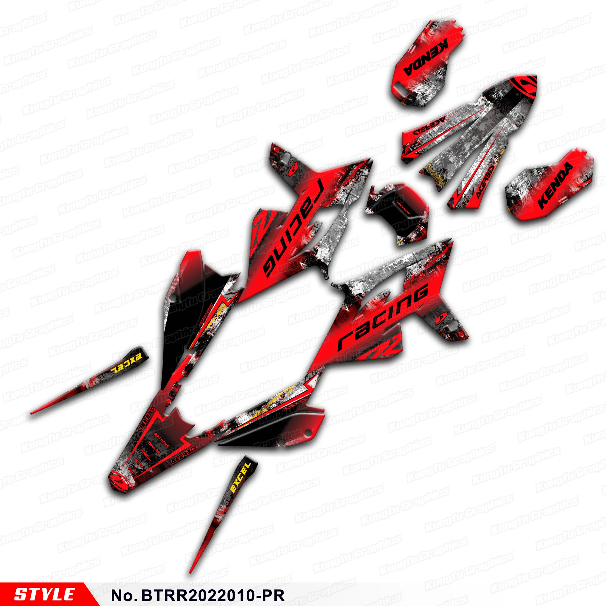 

JY RACING Racing Graphics Racing Sticker for Beta RR 125 200 250 300 350 390 430 480 RR 2020 2021 2022, BTRR2022010-PR