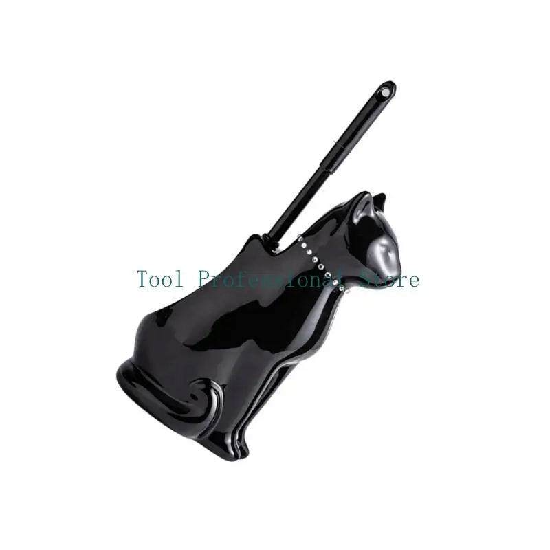 Brosse support pour cuvette toilette autoportante 57QF, brosse nettoyage toilette à poils souples