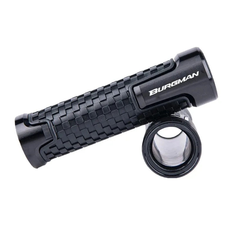 Empuñaduras de goma para manillar de motocicleta, empuñaduras de goma para Suzuki BURGMAN AN125 AN250 AN400 AN650 AN 650 Burgman 400 650 125 200