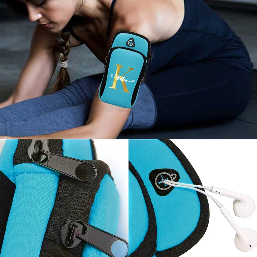 Customized Free Name Arm Strap Sports Phone Bag Running Arm Phone Bag Personalized Printing