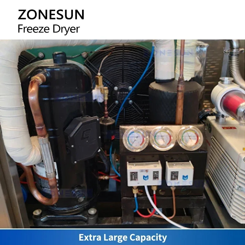 ZONESUN Máquina liofilizadora al vacío Liofilizadora industrial Equipo de alimentos liofilizados Máquina ZS-FD650