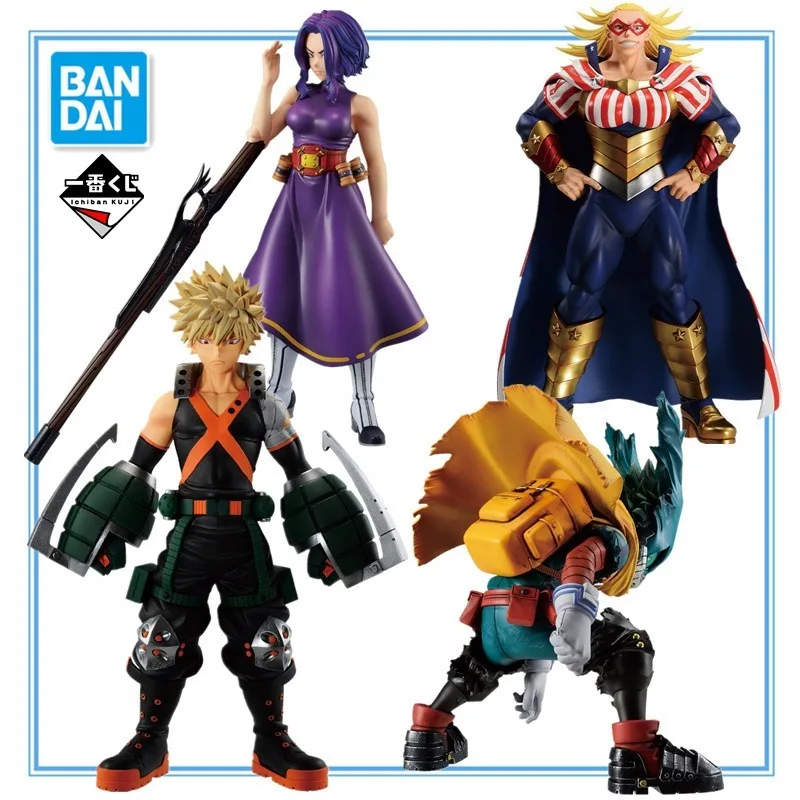 

In Stock Bandai My Hero Academia Ichiban KUJI The form of justice Izuku Katsuki All·Might Anime Figure PVC Boxed Model Dolls Toy