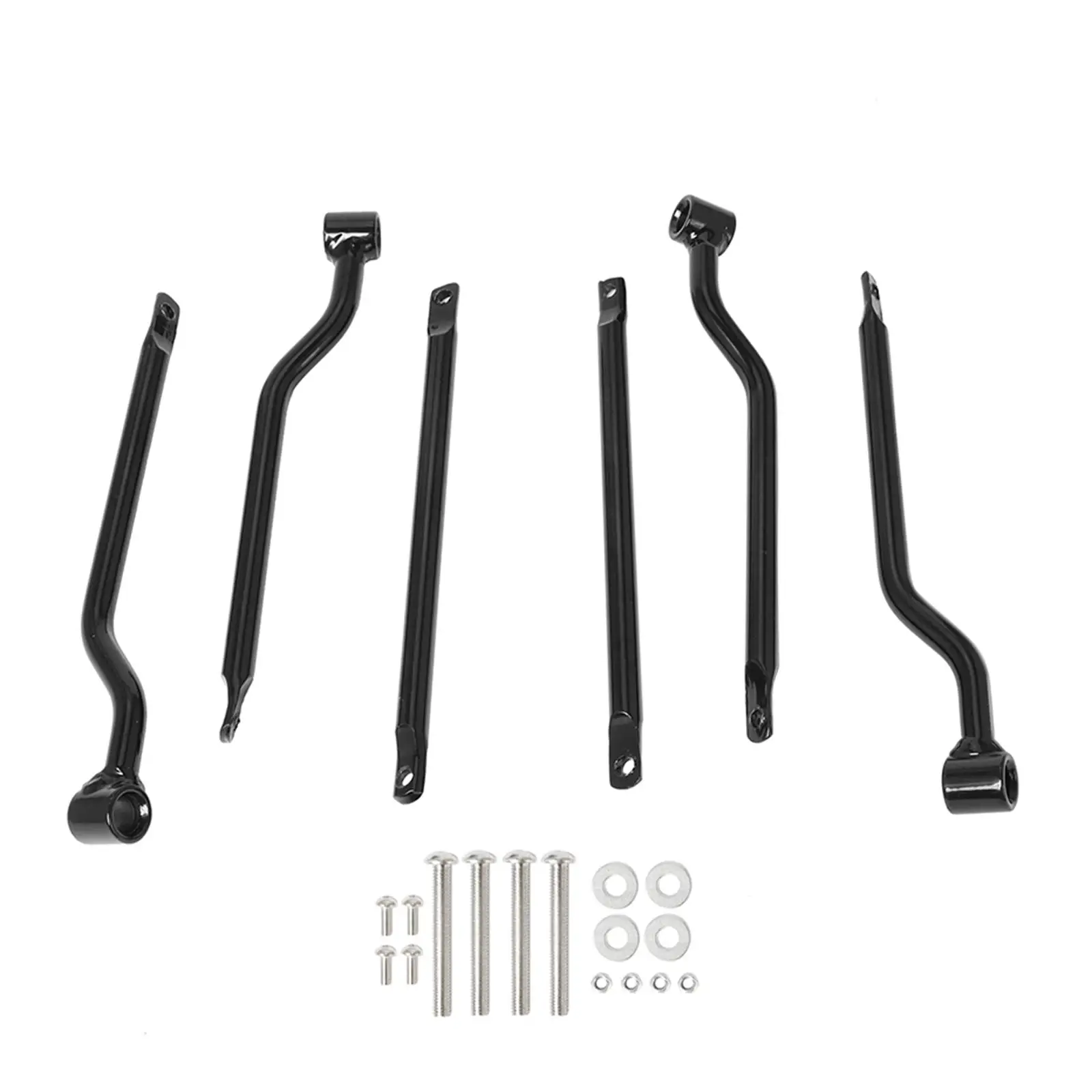 Motorbike Universal Motorcycle Saddlebag Supporting Bars Brackets Durable Anti Rust Spare Parts Wide Application Left & Right