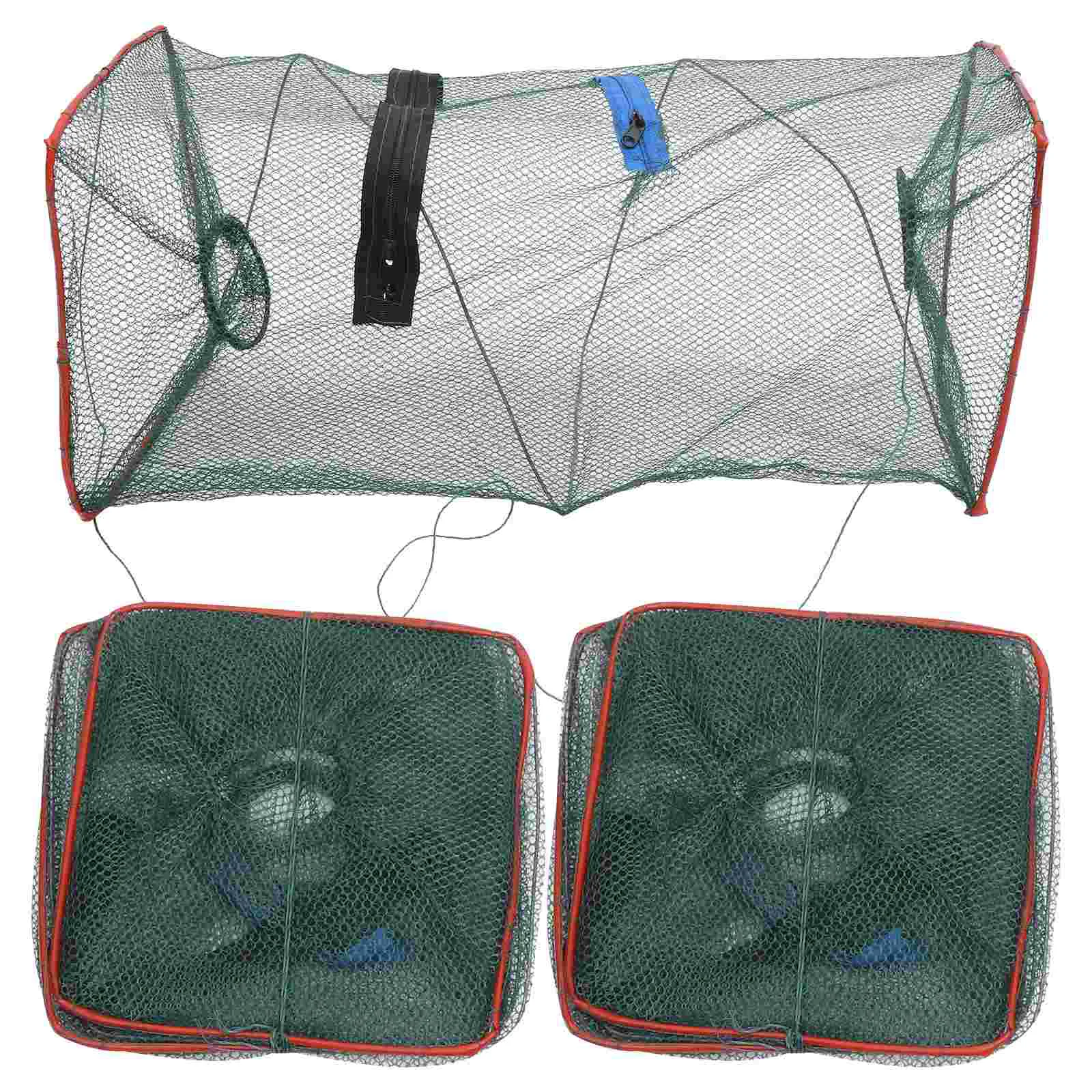 3 Pcs Fishing Shrimp Trap for Keepnet Hunting Materials Carpfishing Landing Crayfish Catcher Lobster The Fold Baby